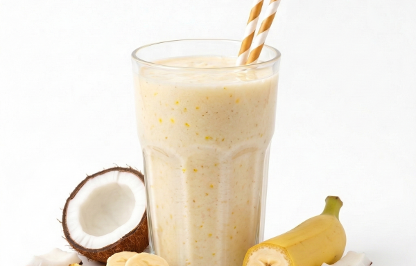 Batido de Coco, Piña y Plátano