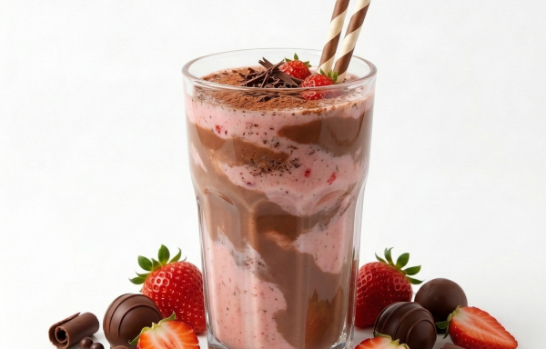 Batido de Fresa y Chocolate